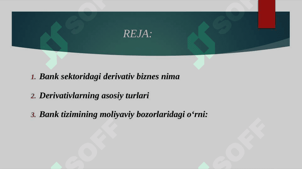 BANK SEKTORIDAGI DERIVATIV BIZNES 2