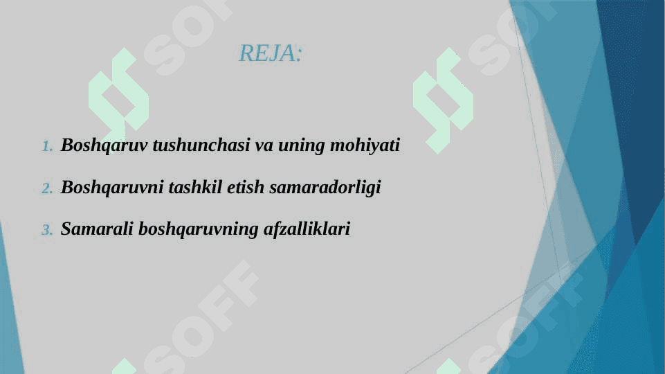 BOSHQARUVNI TASHKIL ETISH SAMARADORLIGI 2