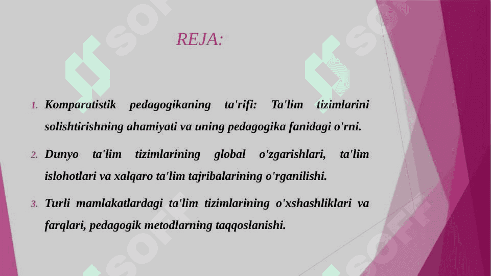 JAHON MAMLAKATLARDA  KOMPARATITIZISH PEDOGOGIGA IZLANISH ILMIY NAZARIY MANBALARI 2