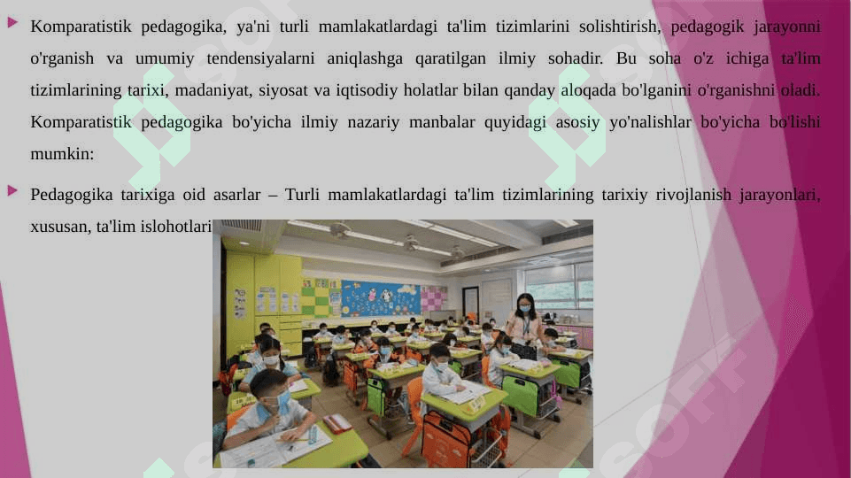 JAHON MAMLAKATLARDA  KOMPARATITIZISH PEDOGOGIGA IZLANISH ILMIY NAZARIY MANBALARI 3