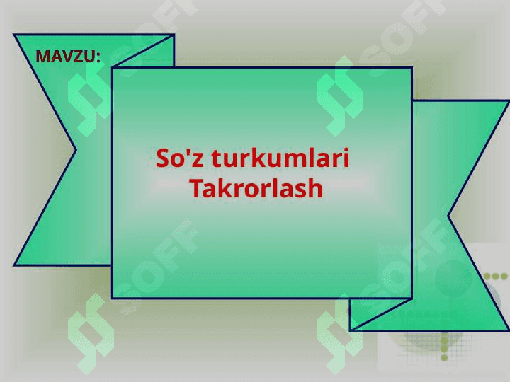 So'z turkumlari 3