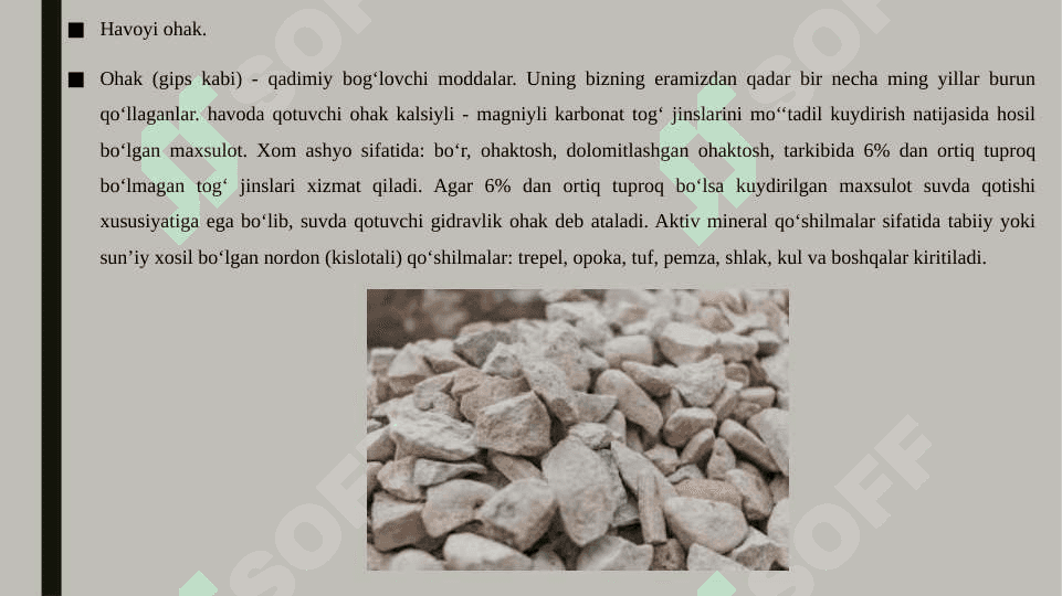 Ohakning qotishida sodir bo'ladigan jarayonlar 3