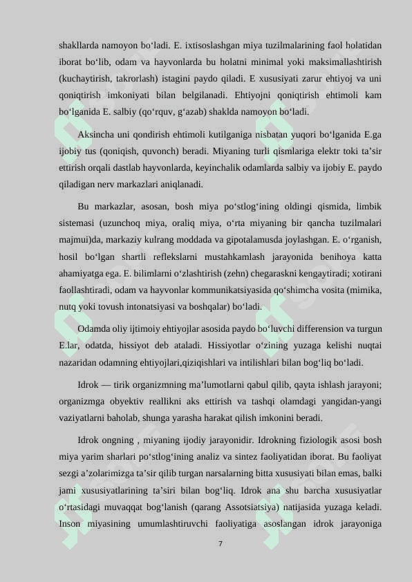 EMOTSIYALAR VA IDROK 7