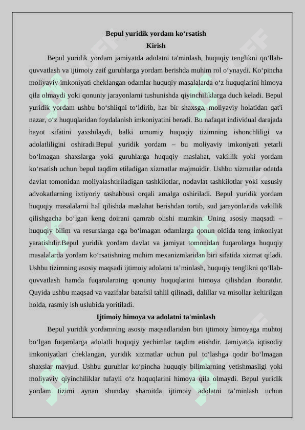 Bepul yuridik yordam ko‘rsatish 25 2