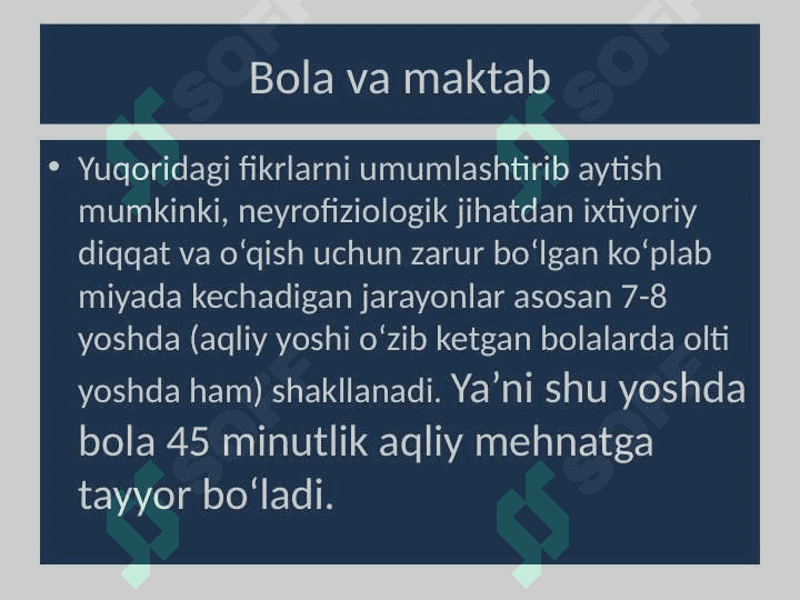 Kichik maktab yoshidagi bolalar psixologiyasi 5