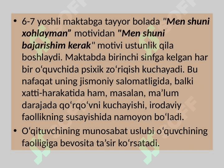 Kichik maktab yoshidagi bolalar psixologiyasi 6