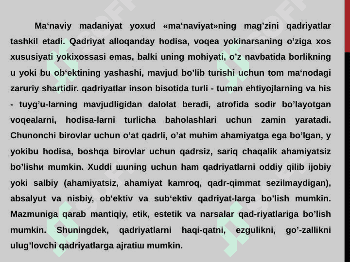 Milliy va umuminsoniy qadriyatlar 4