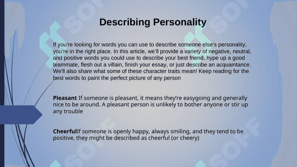 Describing Personality 2