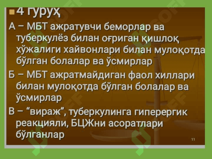 Tuberkulyozga qarshi muassasalarda infeksion nazorat olib borish 4