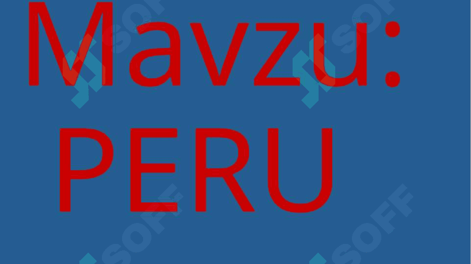 PERU 2