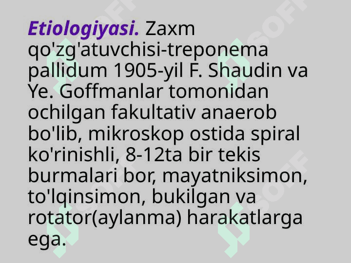 Zaxmning yomon sifatli kechishi haqida tushuncha. Patogenezi, klinik namoyonbo'lishining o'ziga xosligi 3