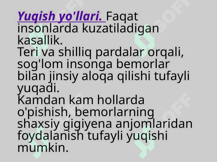 Zaxmning yomon sifatli kechishi haqida tushuncha. Patogenezi, klinik namoyonbo'lishining o'ziga xosligi 6