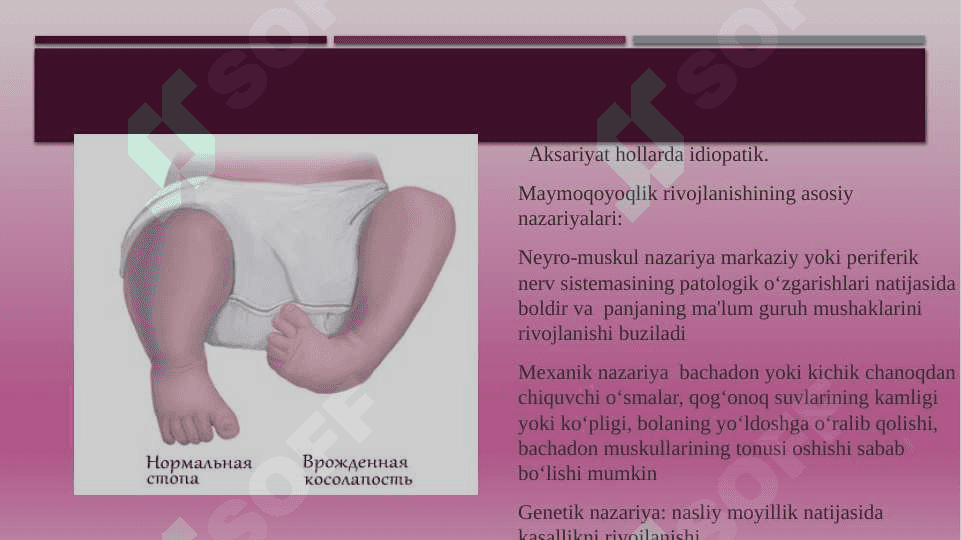 Tug`ma maymoqoyoqlik 3