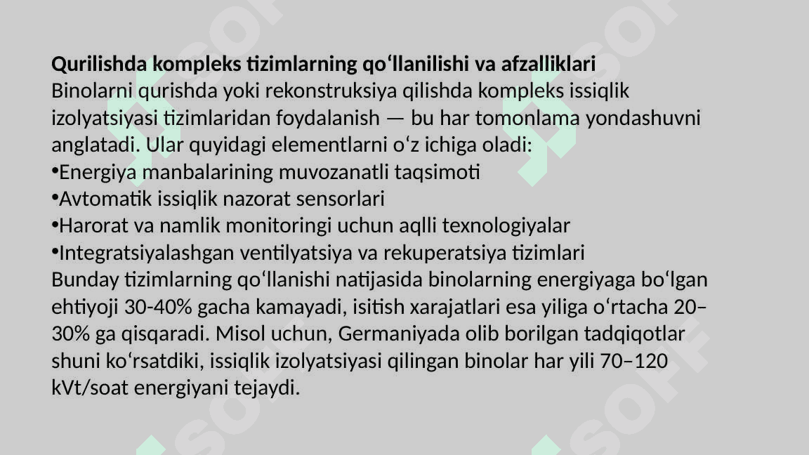 Binolarni tashqi isitish tizimlari Fasadlarni issiqlik izolyasiyasi 8