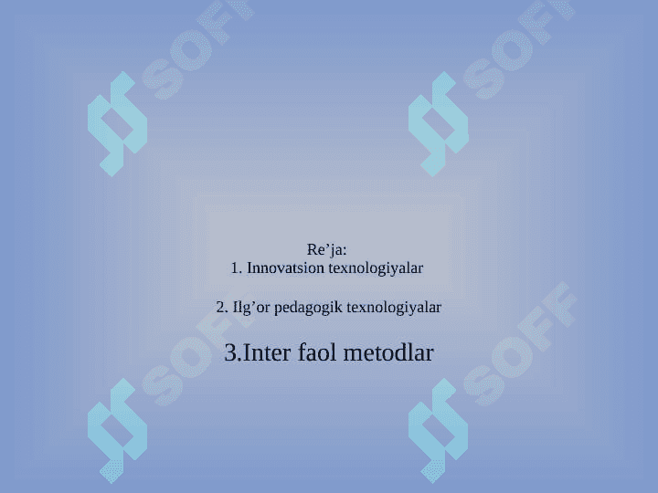 Innovatsion tarbiya texnologiyalari 2