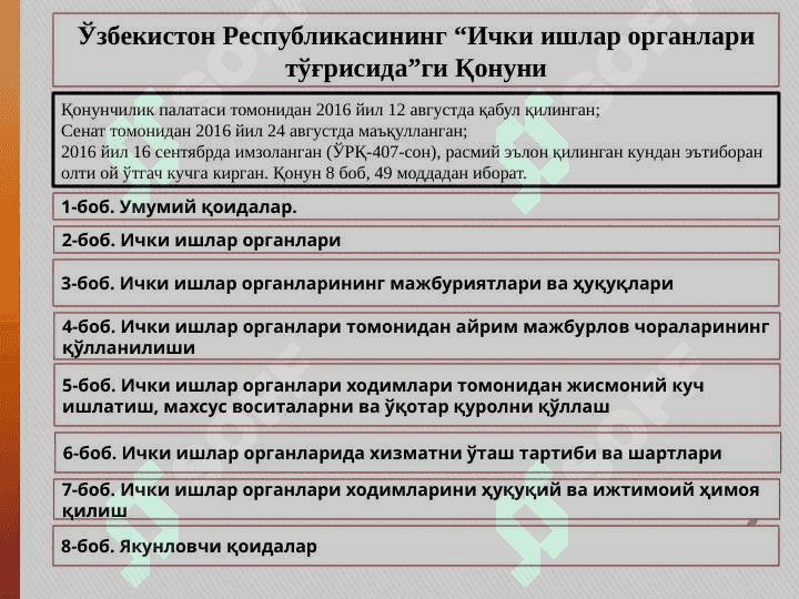 ИЧКИ ИШЛАР, МИЛЛИЙ ГВАРДИЯ ВА ДАВЛАТ ХАВФСИЗЛИГИ ОРГАНЛАРИ. 3