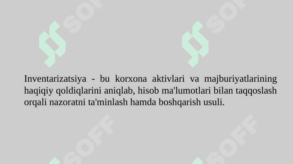 Aktivlar va majburiyatlarni inventarizatsiyasi 3