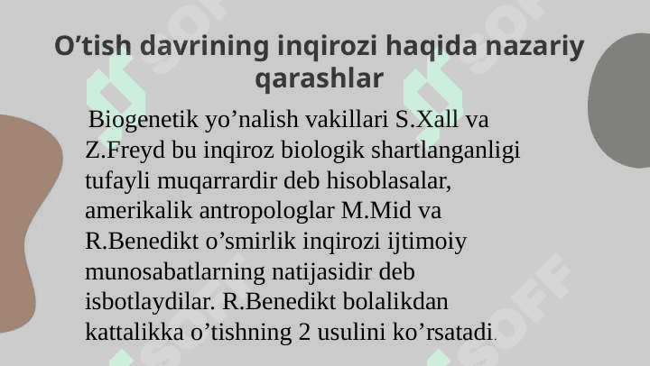 Oʻsmirlik davridagi psixik rivojlanishning umumiy tavsifi 4