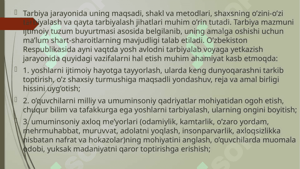 TARBIYA NAZARIYASI. 6