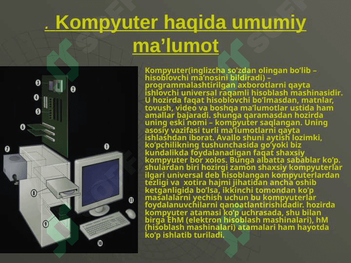 Zamonaviy shaxsiy komp’yuterlar va ularning rivojlanishi 2