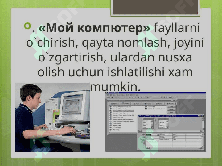 WINDOWS operatsion tizimida standart dasturi 4