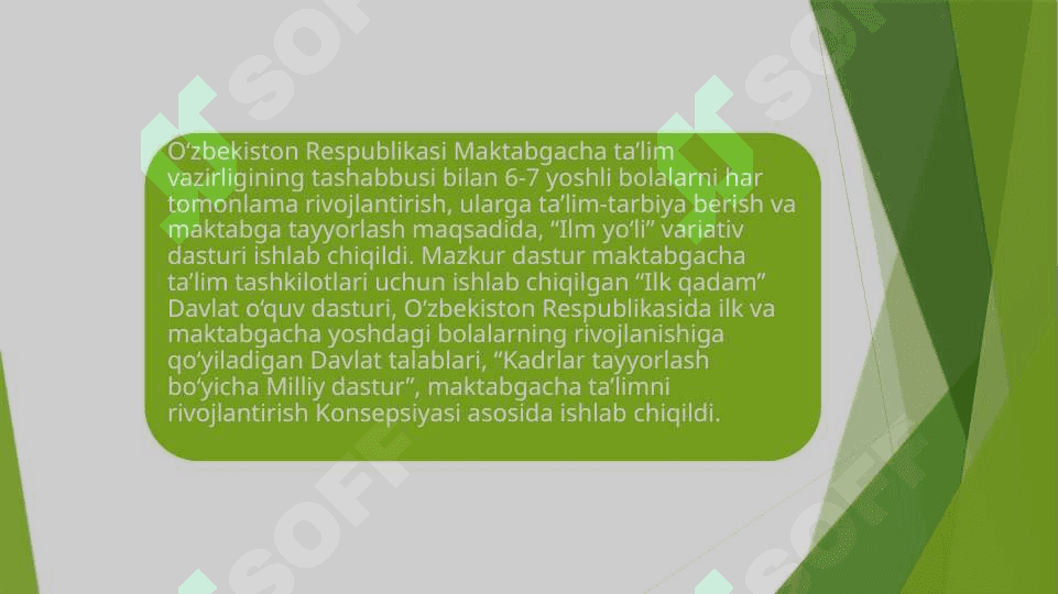 Tayyorlov guruhlarida Ilm yo'li variantiv dasturining qo'llanilishi 3