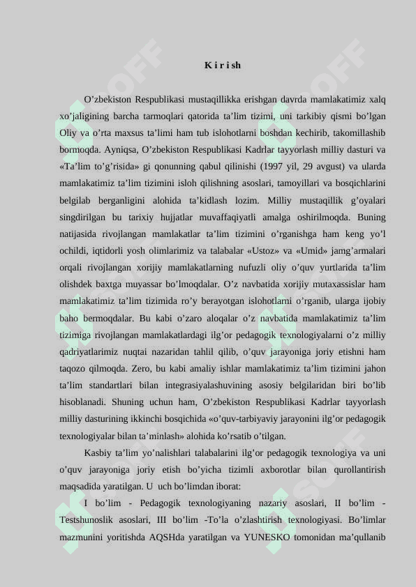Test topshiriqlarini tuzish va sinash metodikasi 2