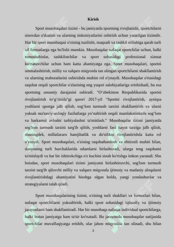 Sport musobaqalar tizimi 3