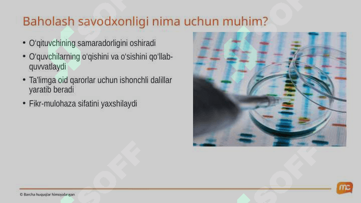 Tabiiy fanlarni oqitishda baholash savodxonligi 6