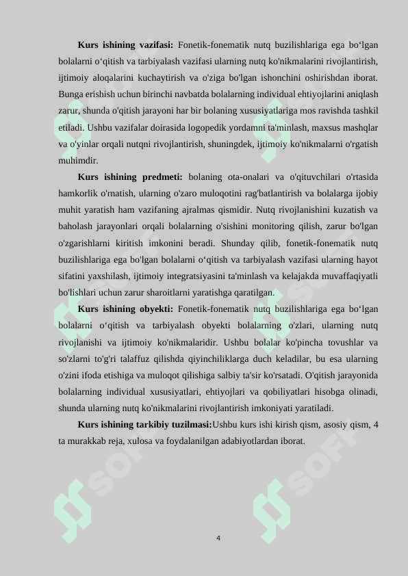 Fonetik-fonematik nutq buzilishlariga ega bo‘lgan bolalarni o‘qitish va tarbiyalash 4