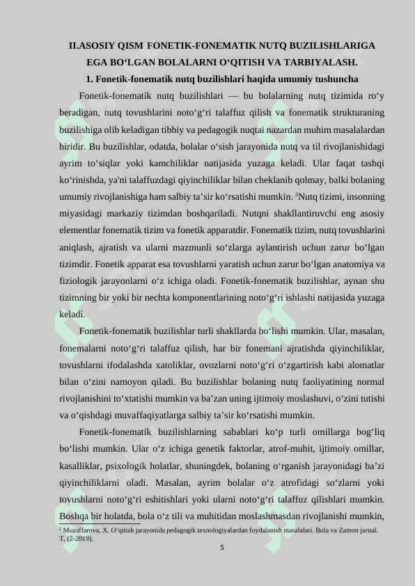 Fonetik-fonematik nutq buzilishlariga ega bo‘lgan bolalarni o‘qitish va tarbiyalash 5