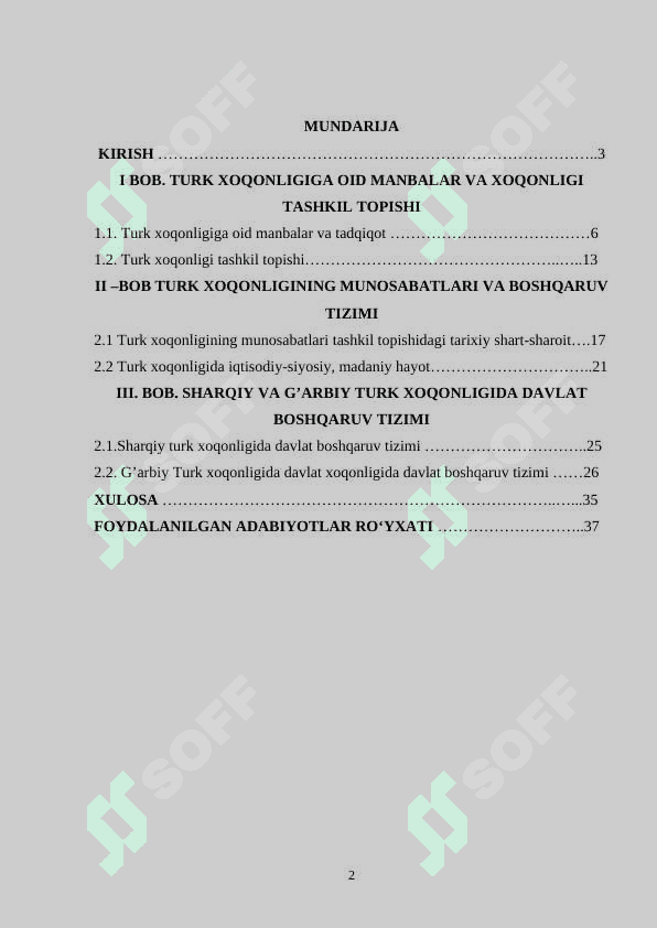 Turk xoqonligining boshqaruv siyosati 2