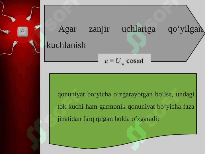 O‘zgaruvchan tokning ishi va quvvati... . Quvvat koeffitsiyent 4