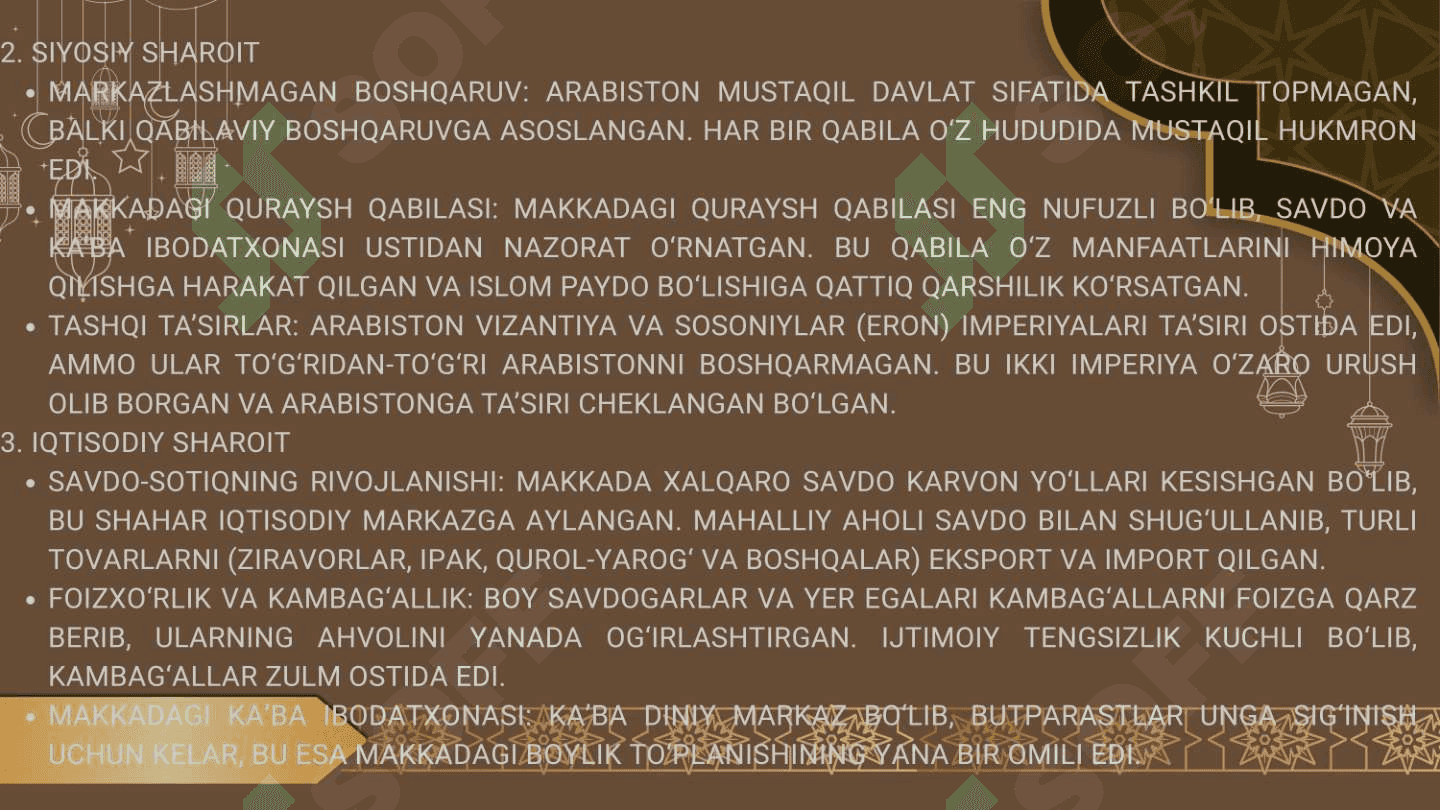 islom dini paydo bo'lishi 7