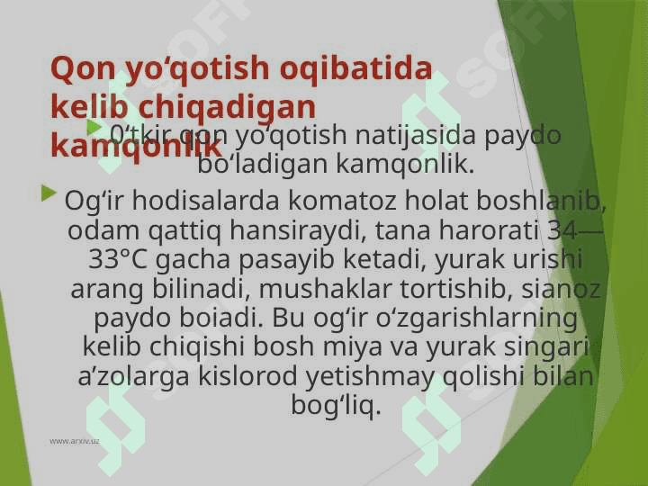 ANEMIYA VA LEYKOZ 4