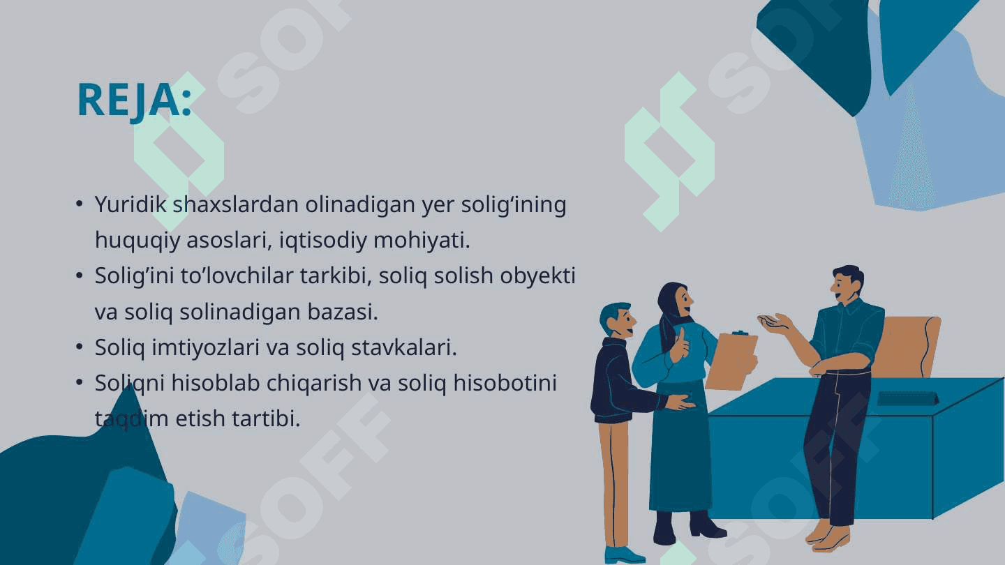 Yuridik shaxslardan olinadigan yer soligʻi 2