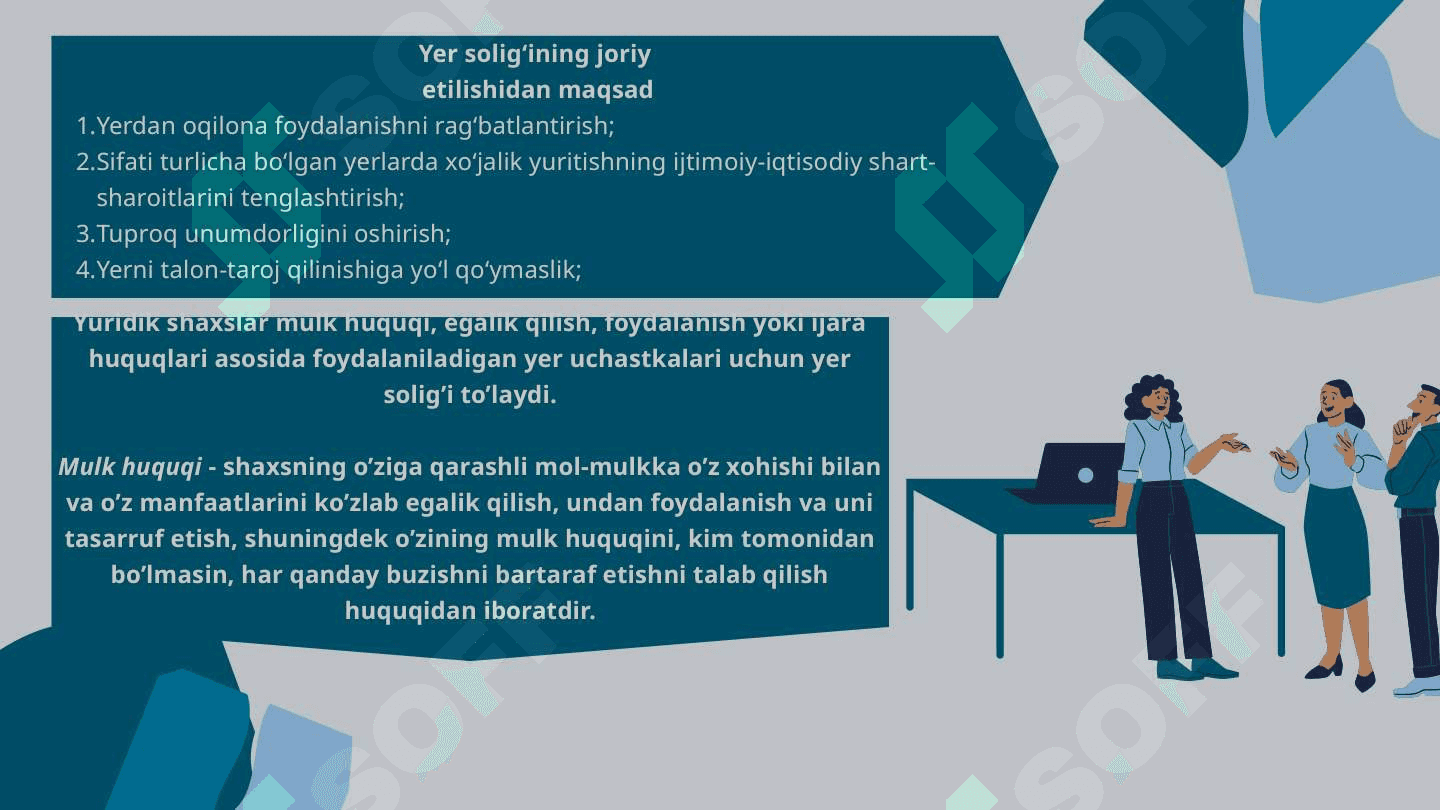 Yuridik shaxslardan olinadigan yer soligʻi 4