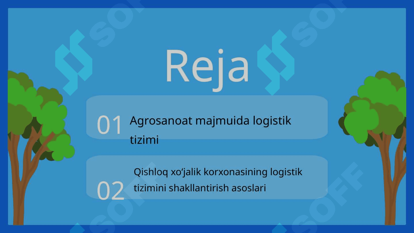 Fermer xo’jaliklarida logistikani qo’llash imkoniyatlari 2