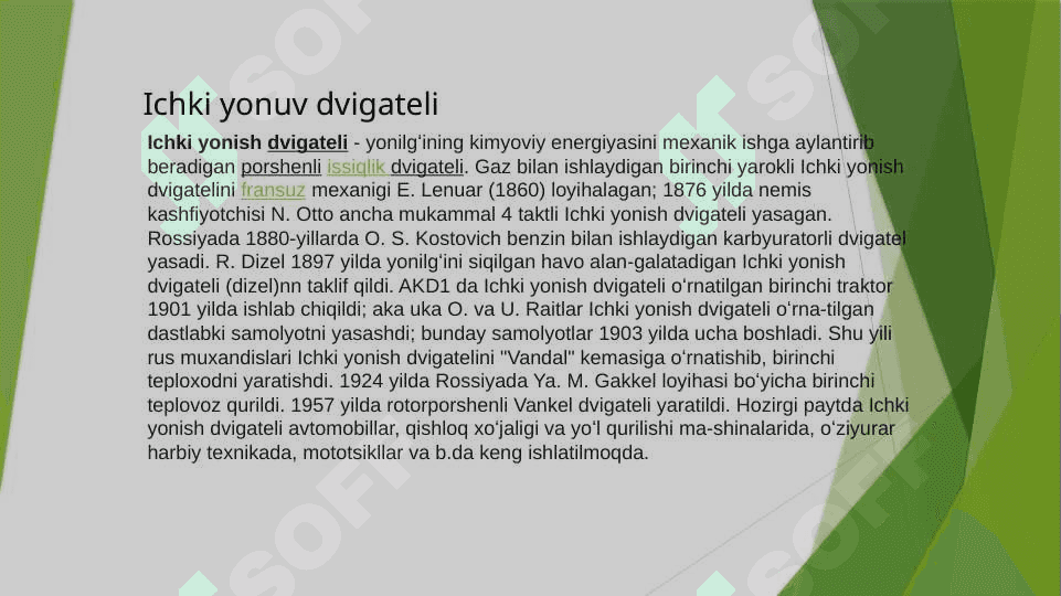 Ichki yonuv dvigateli va ideal, real gazlar 2