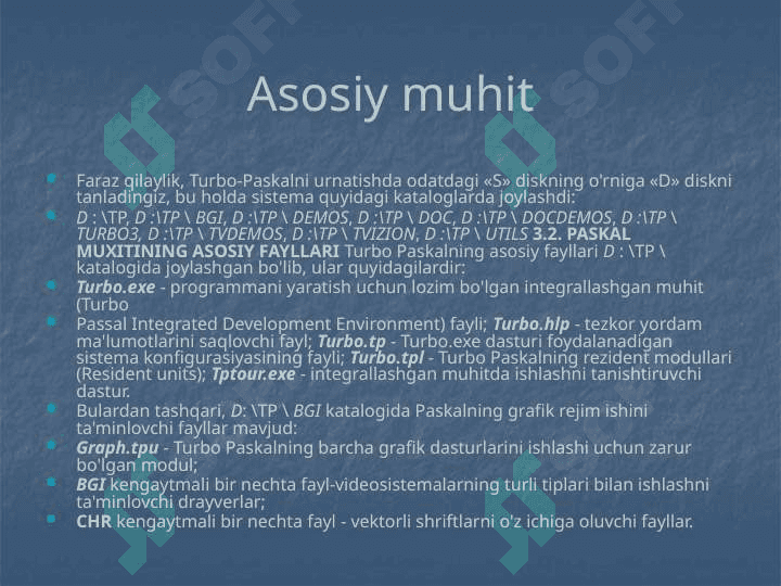 TURBO PASKAL TILIDA O'ZGARUVCHILAR 3