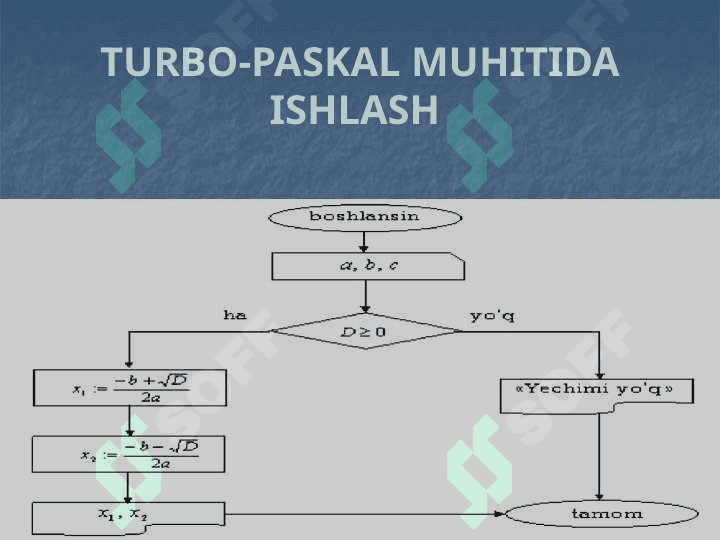 TURBO PASKAL TILIDA O'ZGARUVCHILAR 4