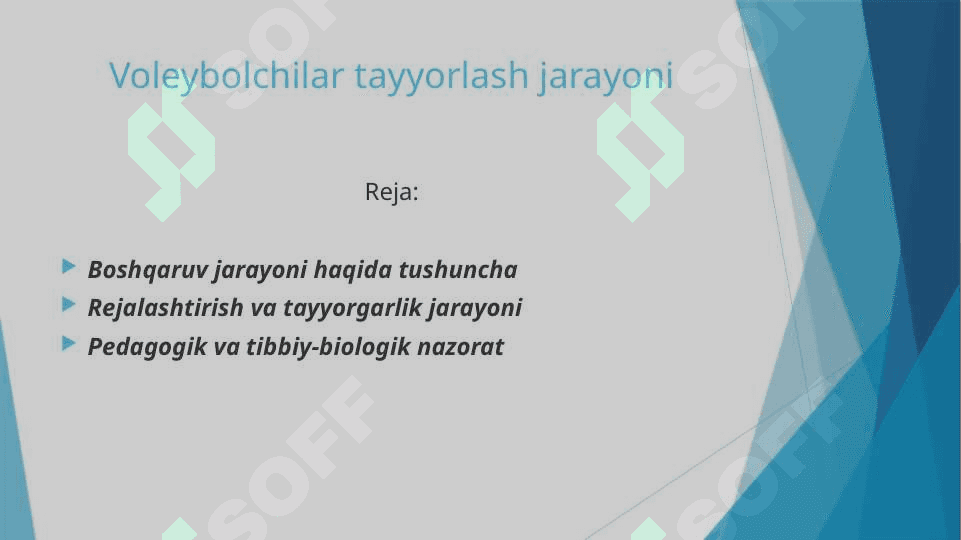 Voleybolchilar tayyorlash jarayoni 2