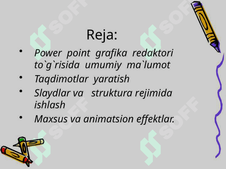 Multimedia. Power Point dasturining asosiy elementlari 2