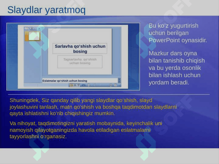 Microsoft® Office PowerPoint® 2007ni o‘rganish 6