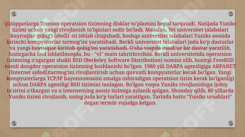 Linux operatsion tizimi haqida 4