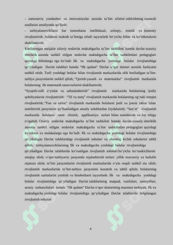 MAKTABGACHA TA’LIM TASHKILOTLARIDA ILK YOSH GURUH BOLALARINING MATEMATIK TASAVVURLARINI SHAKLLANTIRISH 4