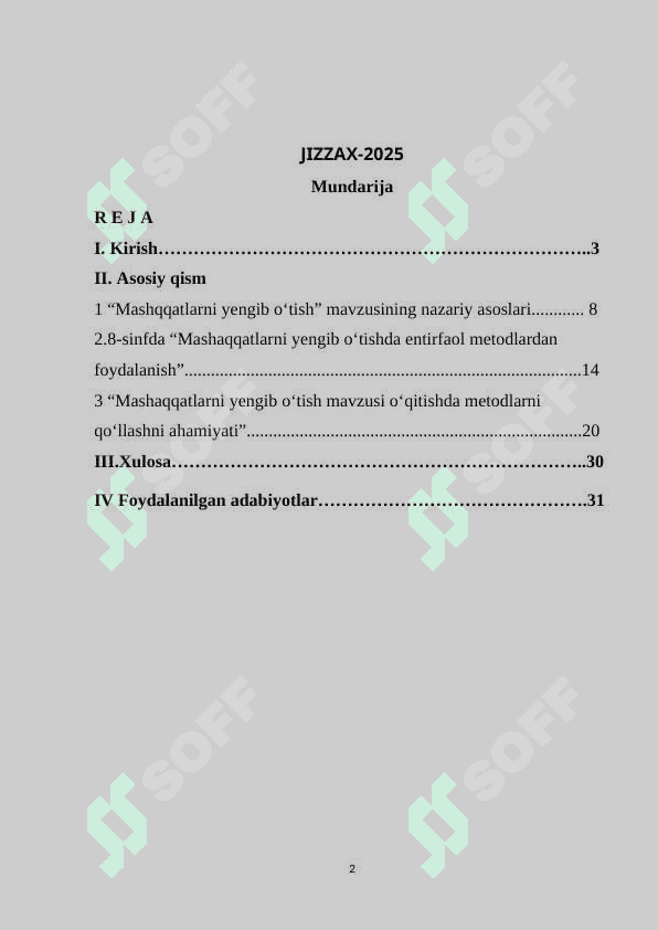 8-sinfda “mashaqqatlarni yengib o‘tish” mavzusini o’qitish metodikasi 2