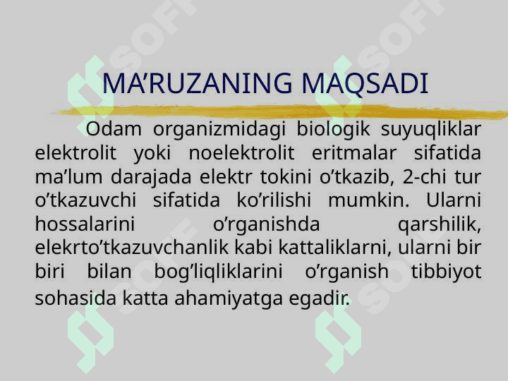 ELEKTROKIMYO ASOSLARI . ELEKTROLITLAR ERITMALARIDA ELEKTR O'TKAZUVCHANLIK 2