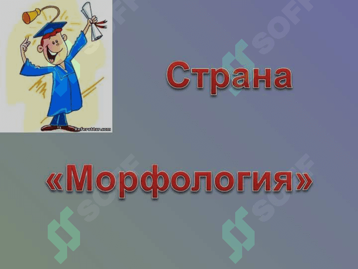 МОРФОЛОГИЯ ЧАСТИ РЕЧИ 4