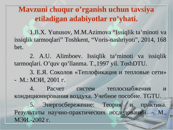 Issiqlik yuklamasining davomiylik grafigi 2